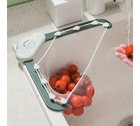 51/101 pièces Ensemble de tamis pour évier de cuisine, comprend un tamis triangulaire en plastique ABS, 500/250/150/50 pièces de tamis de lavage en maille sans contact alimentaire, un tamis suspendu e