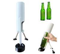 51 mm Décapsuleur de Mortier de Bière Décapsuleur de Bière Amusant, Mains Libres, Lanceur de Bouchons Tactiques pour la Maison les Fêtes, Les Bars le bureau, la Décoration (Blanc)