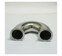 51 mm O/D 304 Stainless Steel Fits Ferrule OD 64 mm Ferrule 180 Degree Elbow Pipe Fitting Tri Clamp