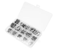 515 Pièces Anneaux de Retenue Externes Assortis | Kit de Tailles Variées, Clip en E, pour Bicyclettes, Engrenages, Entretien Automobile
