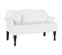 [5179907]Banc de Salle à Manger - Banc banquette d'entrée Chesterfield Blanc 120,5x65x75 cm Simili cuir,Poids:18.7 Kg