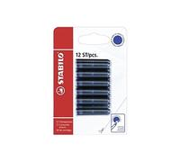 51843?10 cartouches à remplir ? cartouche dencre ? couleur dencre bleu (effaçable) ? pack de 12