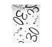 5192-30-30, CHEMIN de table Anniversaire Blanc 30 ANS