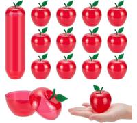 52 boîtes de bonbons rouges en forme de pommes, idéales pour la décoration de fêtes