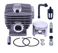 52 mm MS460 Kit de piston de cylindre pour les pièces de rechange de tronçonneuse Stihl 046 MS460 avec valve de décompression Filtre de conduite de mazout 1128120 1217