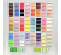 5200/4000/3200/2000/800/200 pièces Onglets adhésifs transparents multicolores longs et inscriptibles, grand ensemble de marqueurs de page imperméables pour étudiants, bureau, journal, employés de bure