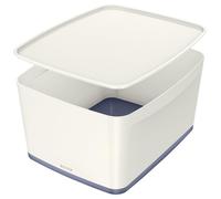 [5216-10-01] LEITZ Boîte de rangement My Box A4 18 litres, blanc/gris