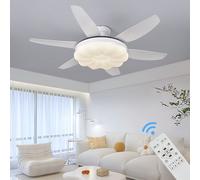 5250-2 Éclairage LED avec télécommande Couleur de lumière/luminosité réglables 6 vitesses, minuterie 2 heures Mode été, et mode hiver