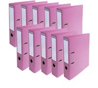 [53755E-10] Exacompta Lot de 10 Classeurs à levier PVC A4 dos de 70mm Rose