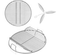 54,6cm Grille, 43,18cm Grille à Charbon et système de Nettoyage pour Grils à Charbon Weber 57cm, Gril Bouilloire, Grils à Charbon