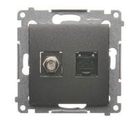 54 MODULE ANTHRACITE PRISE TV TYPE F + PREMIUM 54 DASFRJ45.01/48