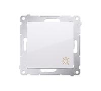 54 MODULE BLANC BOUTON POUSSOIR "LUMIÈRE" PREMIUM DS1.01/11