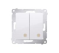 54 MODULE BLANC CONNECTEUR CROISÉ 2X PREMIUM 54 DW7/2.01/11