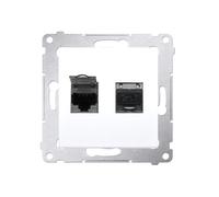 Ordinateur double prise 2xRJ45 cat.6 Simon 54 D62E.01/11