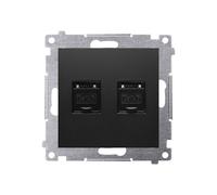 Prise double ordinateur RJ45 catégorie 6 Simon 54 D62.01/49