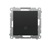 55 MODULE NOIR MAT BOUTON POUSSOIR "SONNETTE" PINCES TD1.01/149