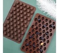 55 pièces/set Mini moule en silicone pour grains de café, chocolat, bonbons pour la décoration de gâteaux, la cuisson et les outils de pâtisserie Taille Unique,2 pièces,4 piècesSilicone
