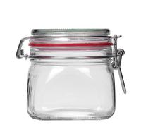 550 ml bocal à fermeture par fil métallique, carré, ouverture : fermeture par fil métallique