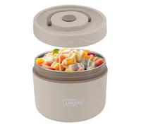 550 ml Bocal pour Aliments, 2 Couches en Acier Inoxydable, Conteneurs de Stockage des Aliments, Crème Blanche Boîtes de Pique-nique avec Couvercles, Boîtes à Déjeuner pour Enfants (Four à Micro-ondes)