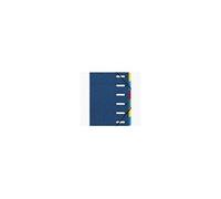 Exacompta Trieur HARMONIKA® 55062E à fenêtres - 6 compartiments, élastiques, carte lustrée Bleu