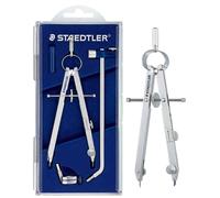 Staedtler Compas de précision Mars Comfort 551 02 avec rallonge, boîtier à charnière argenté