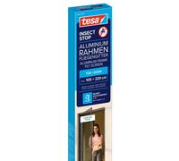 [55192-00101-00] tesa Moustiquaire ALU COMFORT portes, 1,00 m x 2,20 m, gris