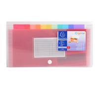 [55398E] Exacompta Trieur pocket PP 7 Compartiments 14x26 CRYSTAL