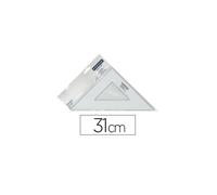 [567 31-45F] Staedtler Équerre mars plexiglas non graduée 45 degrés 31cm 1 bi...