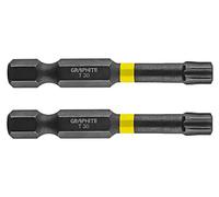 56H528 Bit Torx® TX30 L. env : 50 mm Fixation : 1/4" (E6,3 mm) 2 pcs GRAPHITE