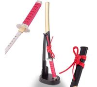 57 SPECIAL REPLICAS Ouvre-lettres épée Mini Katana Acier 20 cm Fabriqué au Japon Avec Support Inclus Clans Japonais Coupe Papier Pour la Décoration ou Comme Cadeau (Oda Nobunaga MT-32N)