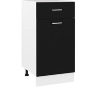 5709•SALE CHIC Armoire de plancher à tiroir Noir 40x46x81 5 cm Aggloméré ARMOIRE BUFFET Meuble haut Meuble bas Cuisine