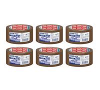 tesa Ruban adhésif d'emballage Strong PP Transparent 66 m x 50 mm Lot de 6