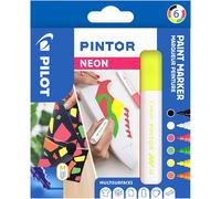 [572480] PILOT Etui de 6 Marqueurs à Pigment PINTOR Pointe Moyenne Fluo