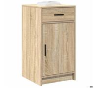 [57955]Buffet Bahut MEUBLECHIC, commode meuble de rangement, Chêne Sonoma 40x40.5x75 cm Bois d'ingénierie,Poids:16.25 Kg