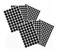 580 Pièces Cache-Vis Adhésif Noir PVC Pastilles Masquage Rondes Meubles | Pour Armoires Et Murs, Autoadhésives, Couleur Neutre, Format Mixte, Discrètes, Set Complet, Pratique, Universel
