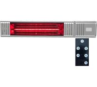 58632 Chauffage de terrasse "Golden-Tube" avec télécommande, pour montage mural, idéal pour balcon, véranda, chauffage infrarouge, radiateur infrarouge mural, radiateur infrarouge pour terrasse, radia