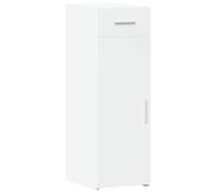 590267& Bahut de Rangement Pour séjour - Buffet blanc 30x42,5x93 cm - Bois - Panneaux de particules