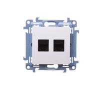 Kontakt-Simon C52.01/11 Prise de courant en plastique IP20 Blanc 77 mm 77 mm 160 mm