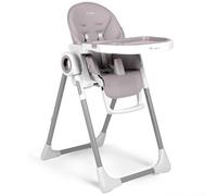 Nukido Chaise haute Belo Chiné - Plateau amovible - Réglable en hauteur sur 8 niveaux - 2 roues intégrées - Dossier et repose-pieds réglables - Facile à nettoyer