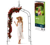 Pergola de jardin en arche - JANSHOP - 265 cm - Plonos - Résistante aux intempéries - Protégée contre la corrosion