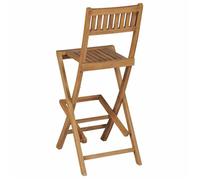 (59430)Moderne Tabourets pliables de bar d'extérieur lot de 2 bois teck solide - VIDAXL - marron - Anti intempéries 565fsp55r174