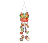 5D Diamant Art Carillon à vent DIY Kit - Kit de bricolage pour Noël, décoration de fenêtre et suspension de jardin, cadeau créatif pour enfants et adultes, multicolore (A)