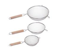 5five - 3 passoires inox manche bois