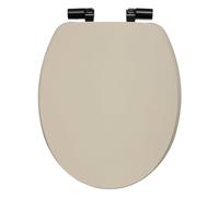 Paris Prix Abattant WC Onyx – 49 cm – Chute lente – Beige lin