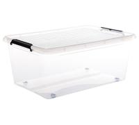 5five - bac en plastique transparent 40 l « clip »