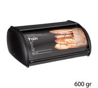 5five Boîte à pain en métal Édition noire 37,5 cm