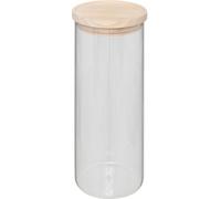 5five Boîte hermétique Hermet 1,6 L verre transparent couvercle bois naturel