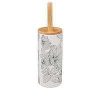 5five - brosse wc blackflora noir et blanc