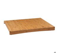 5five - Cache plaque 52x58cm en Bambou 3en1. Planche à découper en Bois - Protège Crédence et Plaques - Compatible Induction Gazinière Vitrocéramique