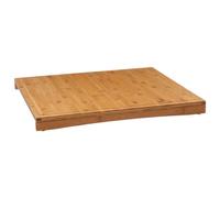 5five Cache-plaque 52x58 cm Bambou 3en1 - Planche à découper et protège plaques compatible induction